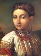 Vasily Tropinin Girl from Podillya, oil painting artist